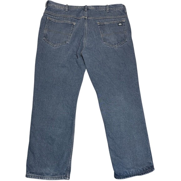 Key Flannel Lined Denim Work Jeans Straight Leg 38x30 Workwear Streetwear Winter - Picture 8 of 9